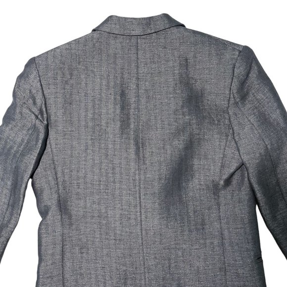 Smythe Pearl Grey Herringbone 90's Blazer NWT - Picture 11 of 15